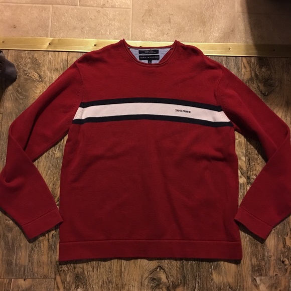 Tommy Hilfiger Other - TOMMY HILFIGER SPELL OUT STRIPED SWEATER